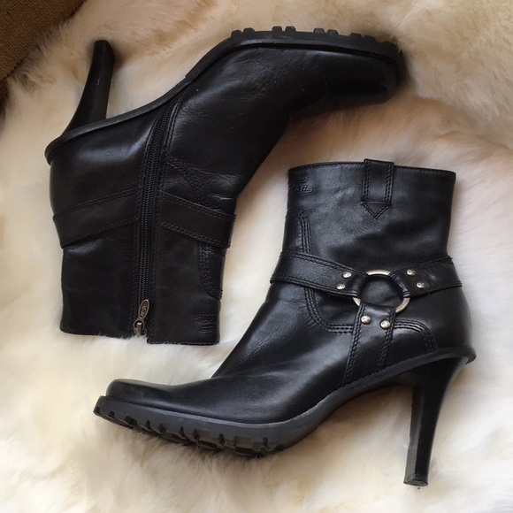 HARLEY DAVIDSON WOMEN BLACK BOOTS SIZE 9 - Picture 2 of 6